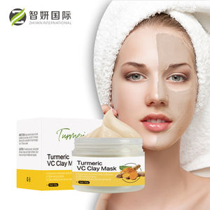 Özel etiket beyazlatma kore yüz çamur maskesi organik akne bakımı C vitamini zerdeçal yüz kil maskesi - Product Image 1