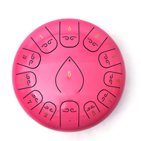 Steel Tongue Percussion Drum High Quality 13 Note 12 Inch Single Layer Titanium Alloy Mallet Manual C/d/f Tone Musical
