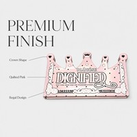 Palette de maquillage de luxe en forme de couronne, boîte en papier rose, design élégant, emballage cosmétique, OEM, marque privée, vente en gros