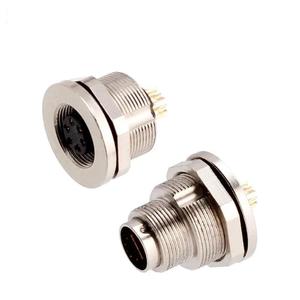 M9 штекер для крепления передней задней панели 2 3 4 5 6 8 контактов винт припой металлический круглый разъем - Product Image 2