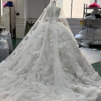 Robes de mariée Jancember HZ023 Princess Sweetheart en satin et cristaux, style robe de bal pour la mariée