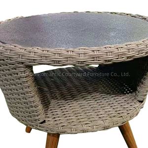 Venta caliente Conjunto de sofá de jardín Sillas de caña al aire libre Mesa Silla moderna Juegos de jardín Muebles de exterior de ratán - Product Image 6