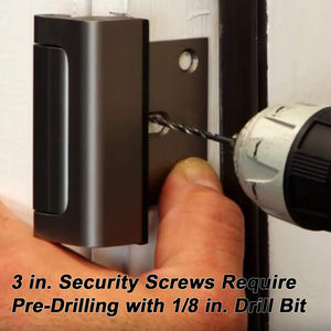 Bloqueur <span class=keywords><strong>de</strong></span> <span class=keywords><strong>porte</strong></span> d'entrée en aluminium doré noir Garde <span class=keywords><strong>de</strong></span> sécurité chromé - Product Image 6