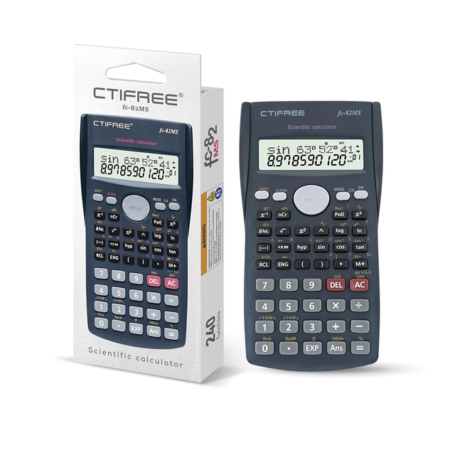 82 MS Pink Calculator Calculadora Middle School Student 240 Function Wholesale Battery Power Smart Scientific Calculators