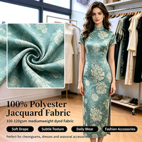 Tissu Jacquard Respirant en Acétate Imitation Cationique Bicolore pour Pyjamas, Robes, Jupes et Vêtements Traditionnels pour Garçons (Vente en Gros)