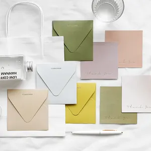 Benutzer definierte Druck Mini Papier Geschenk karte Umschläge Hochzeits einladung Umschlag Express Mailing Umschlag mit Logo