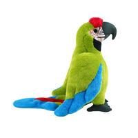Peluche Perroquet Multicolore Super Douce en Polyester de 20 CM avec Doublure en Maille et Détails Brodés - Jouet Anti-Stress, Meilleur Cadeau