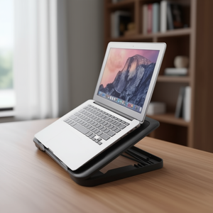 Support de refroidissement pour ordinateur portable de gaming Myrva, ventilateur à air, en plastique, hauteur réglable pour une ventilation améliorée et une utilisation ergonomique - Product Image 2