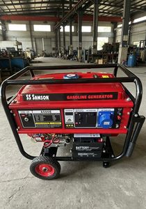 เครื่องกำเนิดไฟฟ้าเบนซิน SS SAMSON 5KVA 240V 4 จังหวะ พร้อมล้อจับ 3600 รอบต่อนาที เครื่องกำเนิดไฟฟ้าแบบพกพา - Product Image 5