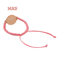 Bracelet RFID en bois personnalisable et ajustable pour hôtel-resort avec code QR et NFC