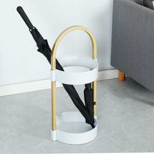 Support de <span class=keywords><strong>parapluie</strong></span> décoratif moderne en <span class=keywords><strong>cuivre</strong></span> fini, structure suspendue pour 5 parapluies, design personnalisable - Product Image 3