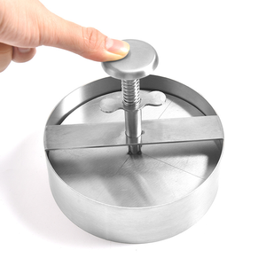 Mutfak Gereçleri-Paslanmaz Çelik 304 Hamburger Köftesi Yapıcı Pişirme Kalıbı Et Presi <span class=keywords><strong>Burger</strong></span> Presi Dropshipping Et Kümes Hayvanları Aracı - Product Image 5