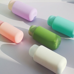 Personalizzato eco-friendly 100ml HDPE verde spremitura bottiglia di plastica smerigliata per la cura personale per il corpo di lozione con tappo a disco per pillole - Product Image 5