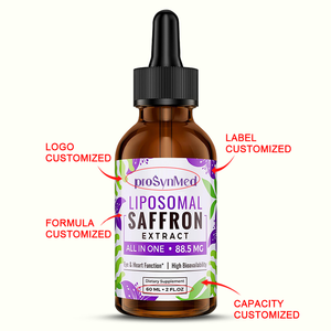 Compléments de Safran Liposomal Extrait de Safran Gouttes Liquides L-Théanine <span class=keywords><strong>Camomille</strong></span> Vitamine C B6 B12 & D3 Immunité Énergie Sommeil - Product Image 5