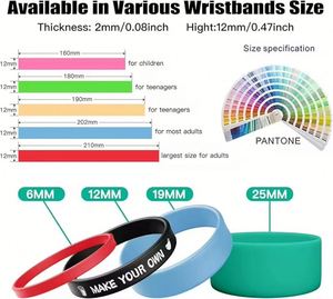Pulsera Deportiva de Silicona con Logotipo Personalizado, Diseño de Pulsera Promocional de Goma Impresa, Venta Caliente - Product Image 3