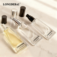 En Stock, Botella de Spray Transparente con Forma de Pasta de Dientes, Portátil, Certificada por la CE, Botella de Vidrio Vacía de 10 ml con Tapa de Plástico