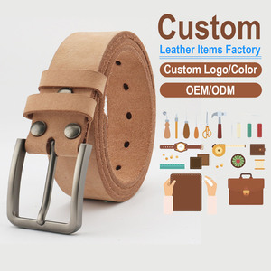 Cinturón de Cuero Genuino Casual Minimalista para Hombre, Cinturón Versátil Vintage para Jeans y Pantalones Casuales de Negocios - Product Image 1