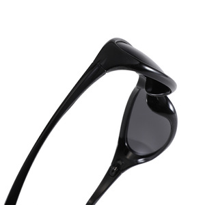 <b>Sunglasses</b> Unisex PC Frame Polarized UV400 Type 3 Sunshades Black For Men And Women - Product Image 4