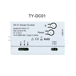 <span class=keywords><strong>Tuya</strong></span> Smart Wifi Switch Module 5V 12V <span class=keywords><strong>RF</strong></span> <span class=keywords><strong>433</strong></span> Radio Télécommande 1 Canaux Inching Relay pour Alexa Google Smart Home - Product Image 2