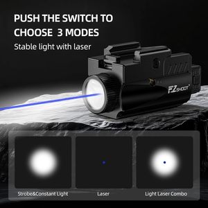 EZSHOOT ไฟฉายเลเซอร์คอมโบ 1000 ลูเมนส์ ไฟฉาย LED ลำแสงเลเซอร์สีน้ำเงินแบบชาร์จไฟได้ - Product Image 2