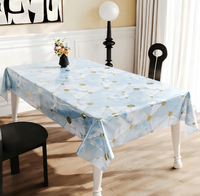 Nappe en PVC géométrique à pois dorés métalliques, de qualité alimentaire, imperméable, pour intérieur, maison, hôtellerie, vente en gros