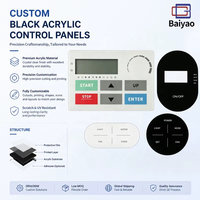Panneau acrylique décoratif OEM, étiquette acrylique PMMA personnalisée, impression sur écran plastique, étiquette graphique acrylique pour écran tactile intelligent