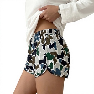 Shorts pour femmes à taille haute, imprimé léopard camouflage, doux, décontractés, pour l'été, shorts de détente légers, shorts de course pour un usage quotidien - Product Image 6