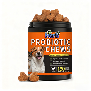 Probióticos para Perros con Prebióticos, Marca Privada OEM ODM, Promueve un Microbioma Intestinal Equilibrado, Refuerza la Salud Inmunológica, Masticables Blandos - Product Image 1
