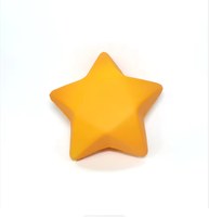 Balle anti-stress en PU, jouet anti-stress en mousse souple avec logo sérigraphié (couleurs personnalisées disponibles), cadeau promotionnel, forme pentagonale