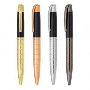 Custom Logo Executive Business Office Gift High End 1.0 mm Smooth Writing Metal Ballpoint <b>Pens</b> Gun Black Engraved Logo - Product Image 5