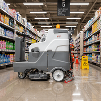Balayeuse électrique autoportée de 1255 mm de large, conforme CE, contrôle de la poussière, directement de l'usine OEM, pour usage industriel
