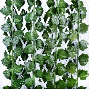 Atacado Artificial Rattan Ivy Folhas Cross-Border Source Simulado Pothos Uva Folhas