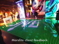 Piste de danse LED vidéo, lumières DJ, panneau matriciel portable, piste de danse lumineuse LED, sol à pixels numériques
