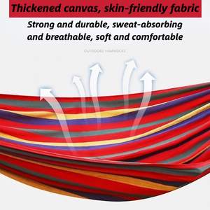 <span class=keywords><strong>Hamac</strong></span> en <span class=keywords><strong>toile</strong></span> simple ou <span class=keywords><strong>double</strong></span> en coton pour l'extérieur, avec <span class=keywords><strong>barre</strong></span> en bois, anti-chute, pour le camping, la randonnée, toutes saisons, enfant - Product Image 6