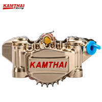Étrier de frein de moto à double piston KAMTHAI KT-X3 60 mm en alliage d'aluminium CNC pour Yamaha Suzuki Kawasaki Kymco