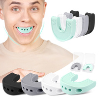 Bite Trainer en Silicone Respirant pour Entraînement Musculaire Facial et des Mâchoires, Résistance 40 50 60 Lb
