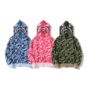 <span class=keywords><strong>Sudadera</strong></span> con Capucha de Doble Capa, con Cierre, Estampado Animal, Holgada, Estilo Hip-Hop, a Prueba de Viento, de Algodón - Product Image 4