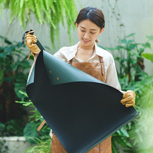 Tapete impermeable de cuero para cambio de tierra en jardinería doméstica, tapete floral antipolvo para interiores. - Product Image 2
