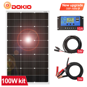 <span class=keywords><strong>DOKIO</strong></span> 100W 200W <span class=keywords><strong>300W</strong></span> 400W Kit de panneau solaire monocristallin pour camping-car/RV/Caravan Charge 12V - Product Image 2