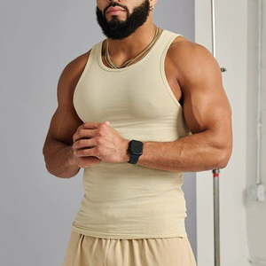 Bán buôn tùy chỉnh người đàn ông của gân phòng tập thể dục Tank Top Heavyweight cơ màu rắn phù hợp <span class=keywords><strong>v</strong></span>ới phòng tập thể dục vest thể hình mồ hôi Wicking thể thao - Product Image 6