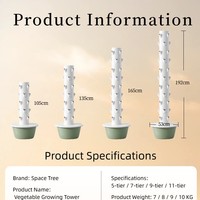 Tour hydroponique rotative commerciale à 30 sites, système vertical pour l'agriculture en serre