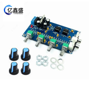 Placa de Preamplificador de Audio YIXINSHENG NE5532 de 2.0 Canales con Control de Tono, Perillas y Conectores para Ajuste de Sonido Estéreo - Product Image 1