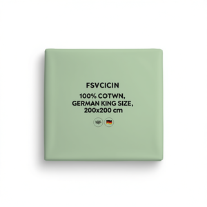 Sábana Ajustable 100% Algodón Verde Alemán King 200x200 Cm - Product Image 3