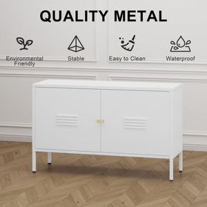 Практичный минималистичный ТВ-шкаф Home Pure White из железа, тумба для хранения, шкафчик для гостиной - Product Image 5