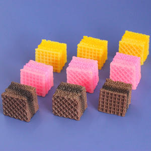 Galletas de Waffle Cuadradas 3D de Resina con Diseño Kawaii, Accesorios Decorativos para Manualidades y Scrapbooking - Product Image 2