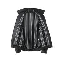 Blousons Bomber en Jean et Cuir Vintage Vieilli avec Fermeture Éclair et Patchwork pour Hommes – Style Streetwear Oversize Multi-Poches – Vente en Gros