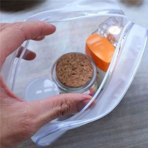 Custom Promotional Gift Transparent PVC Waterproof <b>Toiletry</b> Travel <b>Storage</b> Cosmetic Makeup Bag Pouch With Zip - Product Image 4