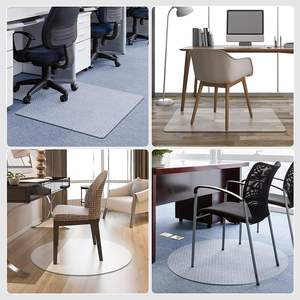Tapete Transparente de PVC para Silla de Oficina, Moderno, con Deslizamiento Fácil y Protección de Alfombra Debajo del Escritorio - Product Image 1