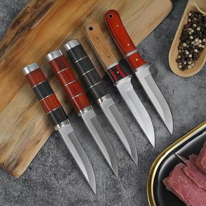 Pisau saku kecil profesional, untuk luar ruangan dengan pegangan kayu PAKKA besi tahan karat - Product Image 1