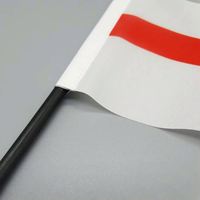 Drapeaux de bureau d'Angleterre, drapeaux de négociation et mini-drapeaux nationaux sur base en plastique, ornements personnalisables